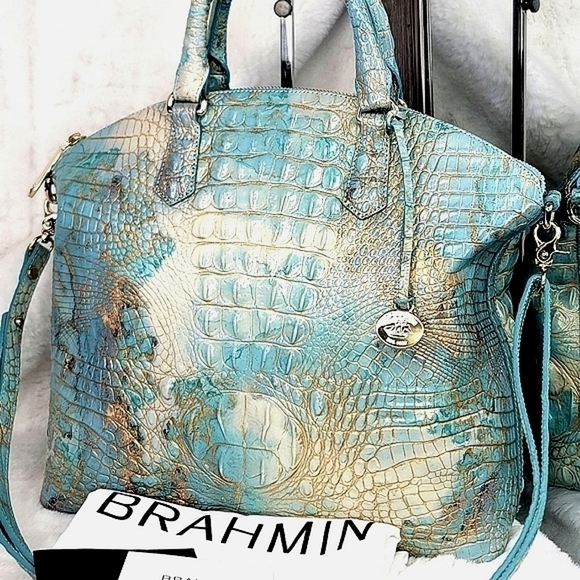 Brahmin Rare Melbourne Duxbury Satchel Purse Shoulder Bag NEW - Picture 1 of 8